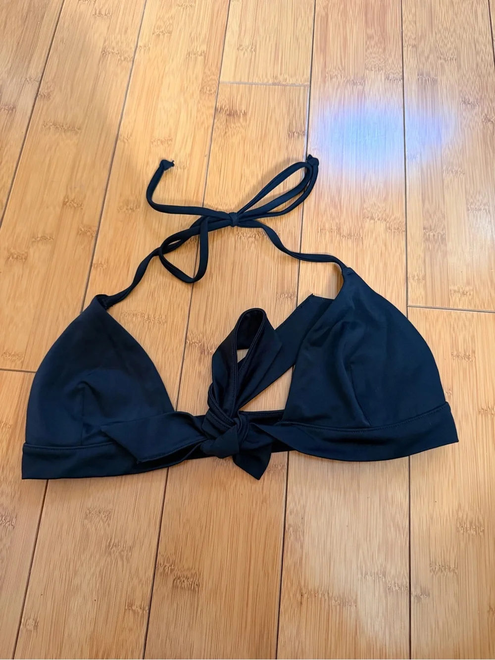 Black Tie-Front Women's Bikini Set - Adore Me